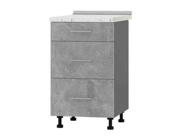 Тумба кухонна нижня з шухлядами Н87-500 Оптима Еверест