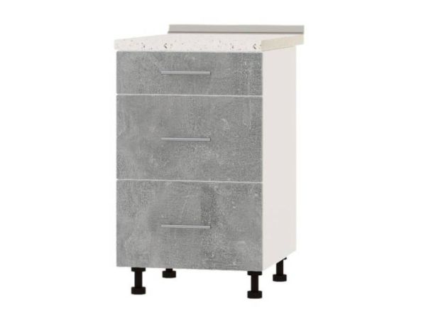 Тумба кухонна нижня з шухлядами Н87-500 Оптима Еверест