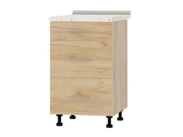 Тумба кухонна нижня з шухлядами Н87-500 Оптима Еверест