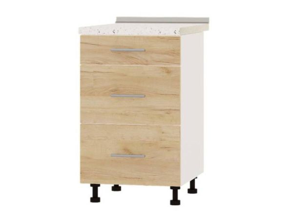 Тумба кухонна нижня з шухлядами Н87-500 Оптима Еверест