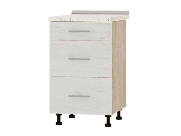 Тумба кухонна нижня з шухлядами Н87-500 Оптима Еверест