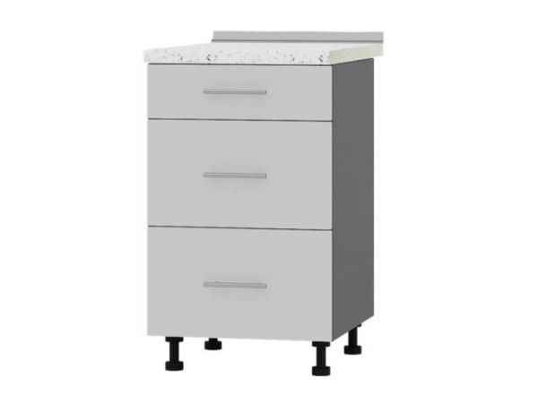 Тумба кухонна нижня з шухлядами Н87-500 Оптима Еверест