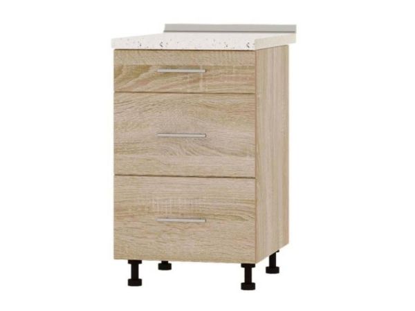 Тумба кухонна нижня з шухлядами Н87-500 Оптима Еверест