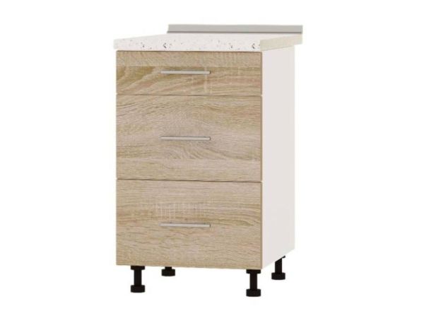 Тумба кухонна нижня з шухлядами Н87-500 Оптима Еверест