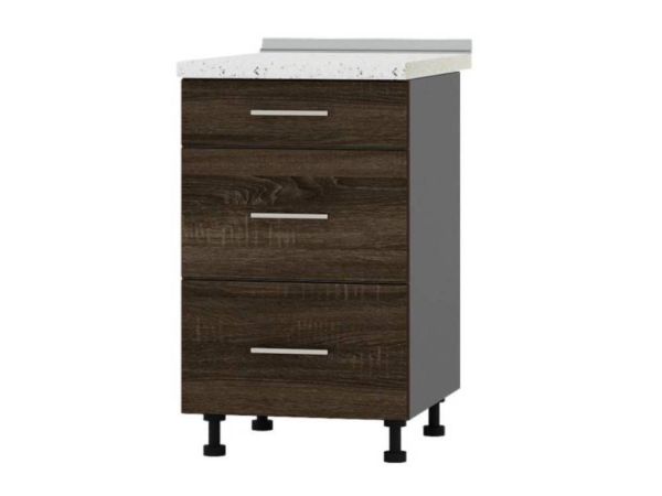 Тумба кухонна нижня з шухлядами Н87-500 Оптима Еверест