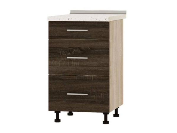 Тумба кухонна нижня з шухлядами Н87-500 Оптима Еверест