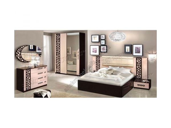 Кровать двуспальная Селеста Мастер Форм с мягким изголовьем