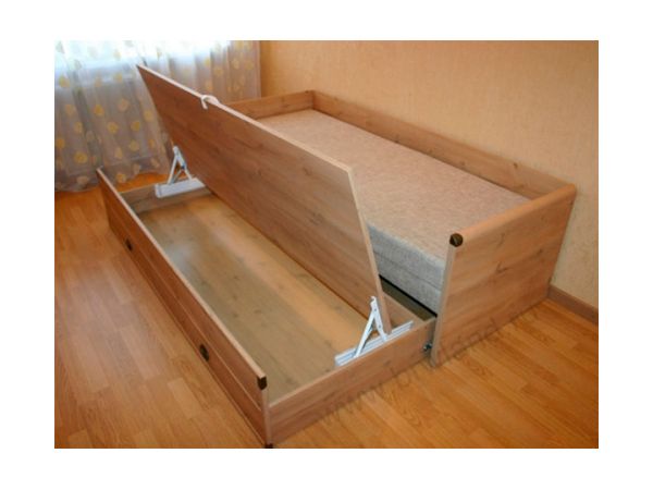 Ліжко розсувне з матрацом JLOZ 80/160 Індіана Гербор