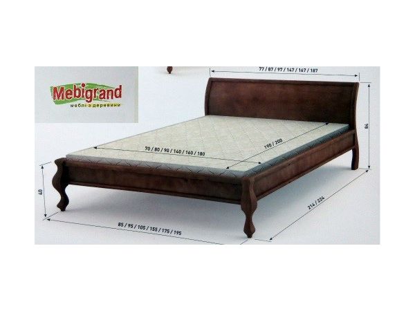 Ліжко дерев'яне Палермо Mebigrand