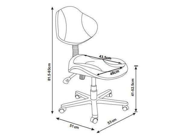 Крісло дитяче комп'ютерне LST3 FunDesk