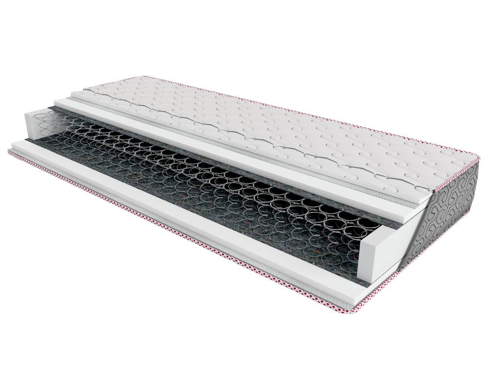 Класический пружинный блок Bonnell в разрезе матраса