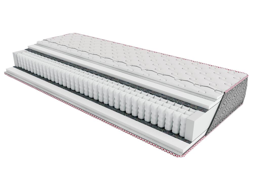 Матрас с независимыми пружинами Pocket Spring в разрезе